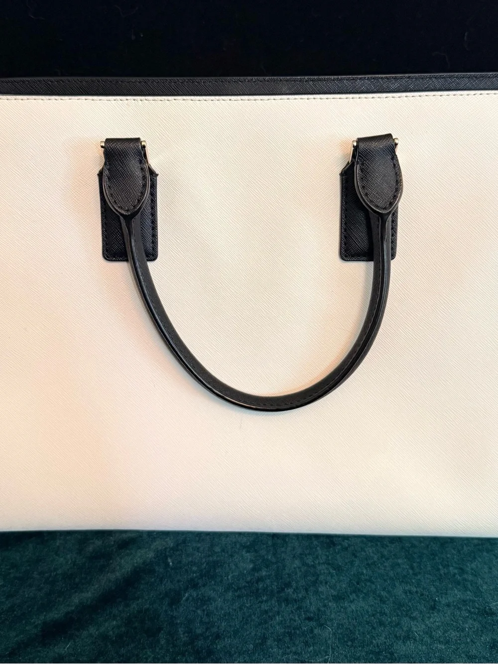 kate spade Two-Tone Navy and Cream New York Cameron Satchel